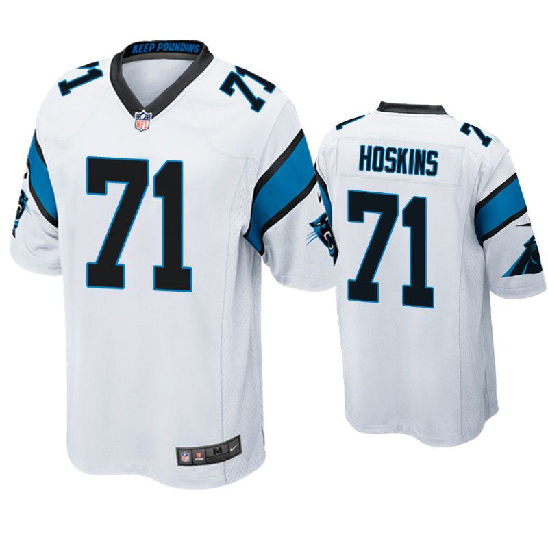 Men Carolina Panthers #71 Phil Hoskins Nike White Game NFL Jersey
